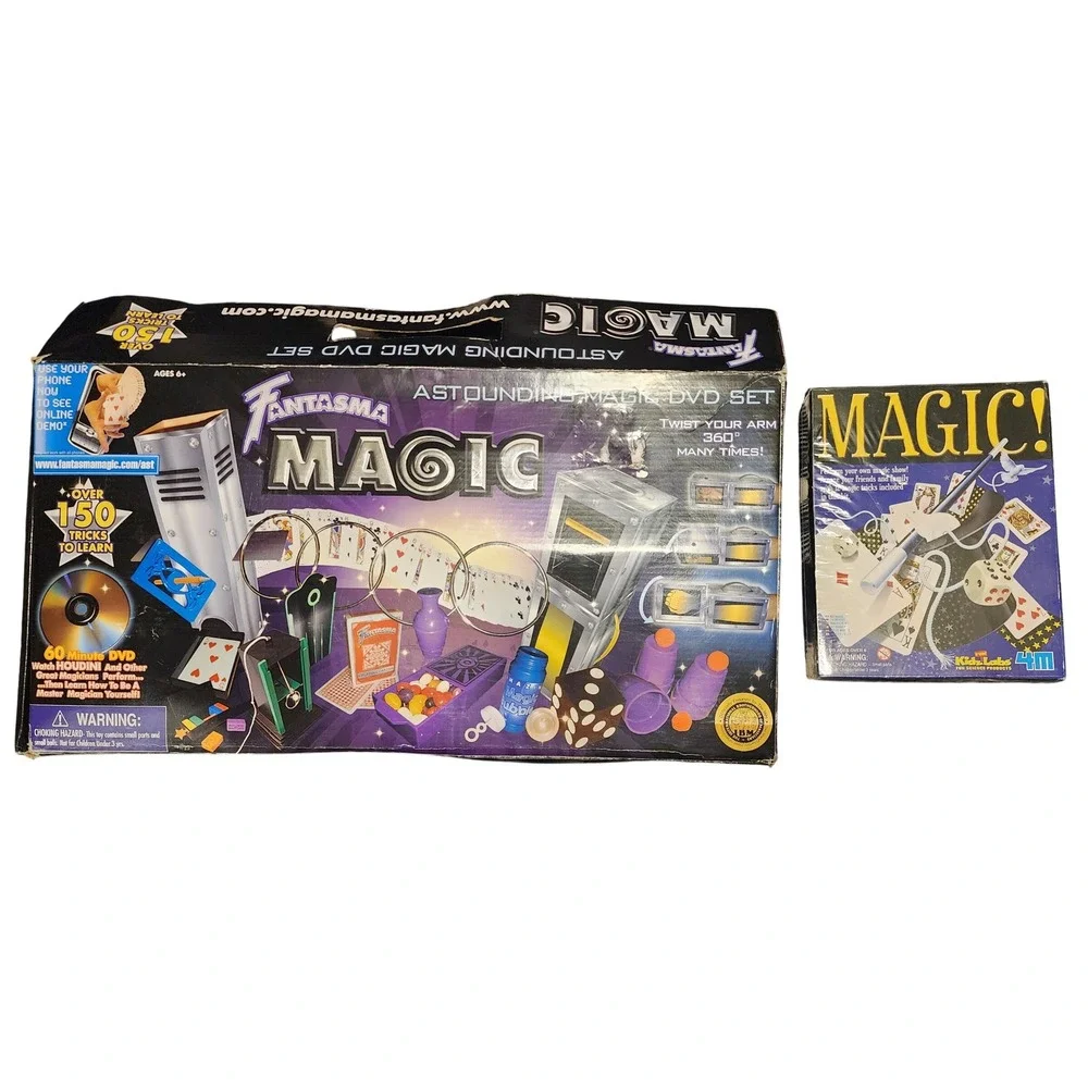 Fantasma Magic Astounding Magic DVD Set & Magic Kidz Labs Fun Science Products
